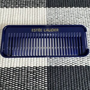 New Estee Lauder Comb and Mirror Set in Navy & Gold Color Purse Travel Size